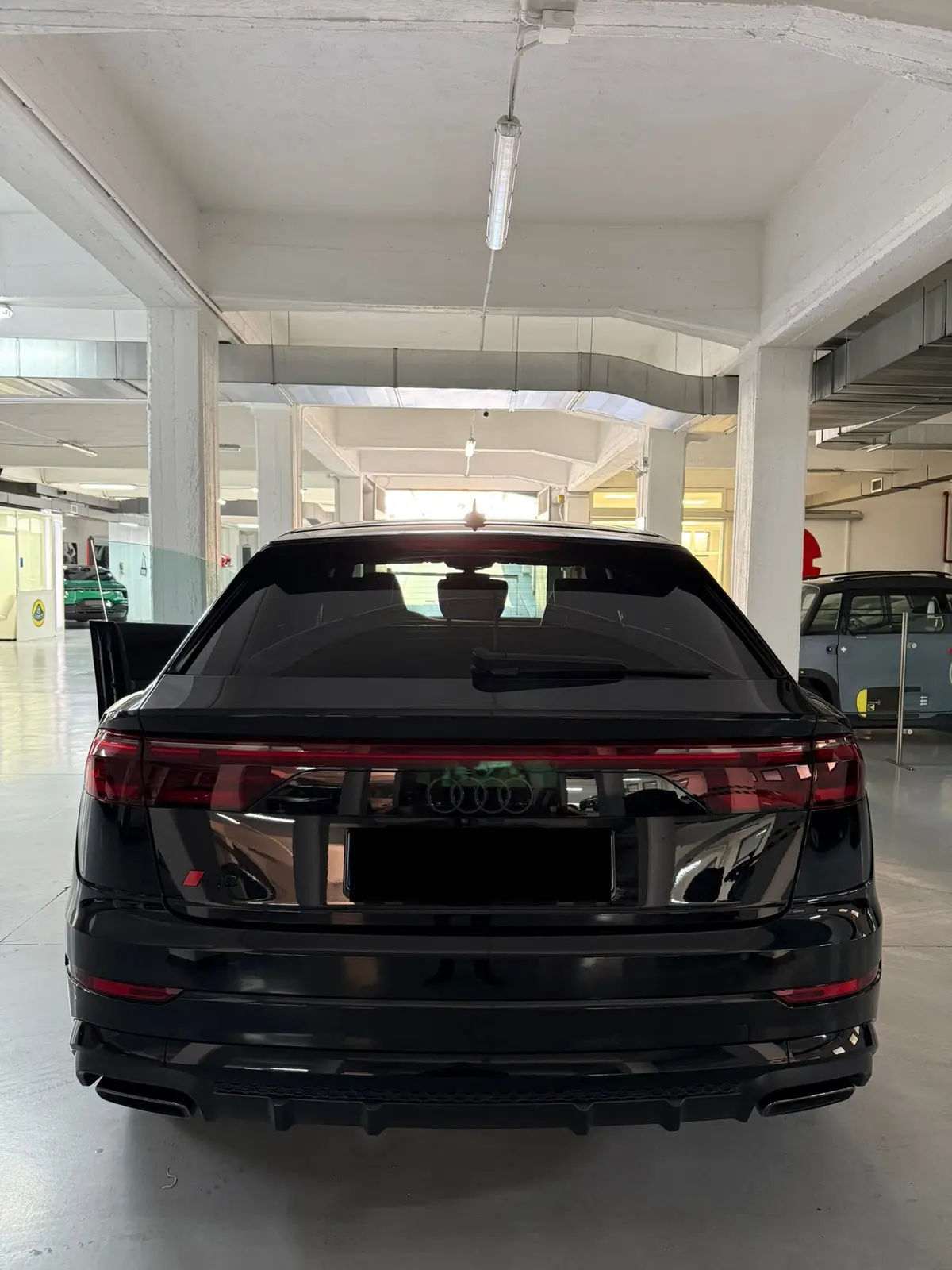 Audi Q8 2025, interior — Florence Luxury Car Rental, Florence. Audi Q8 in Florence The 2025 Audi Q8 is available for rental in Florence, providing an…