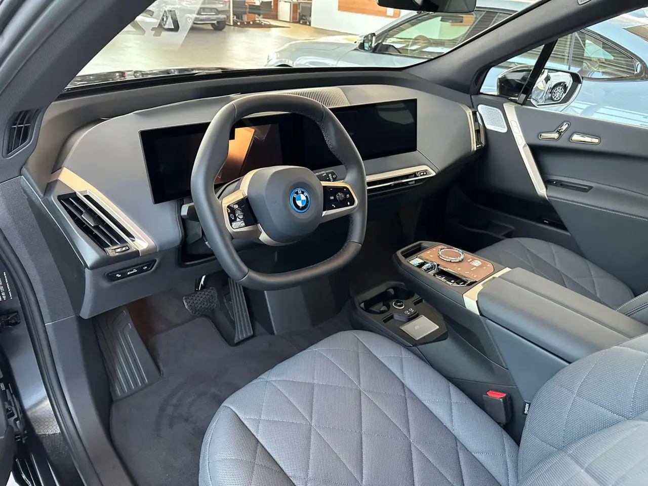 BMW IX M60 2023, exterior — Florence Luxury Car Rental, Florence. Silent power for Fiesole hills, no fuel stops
