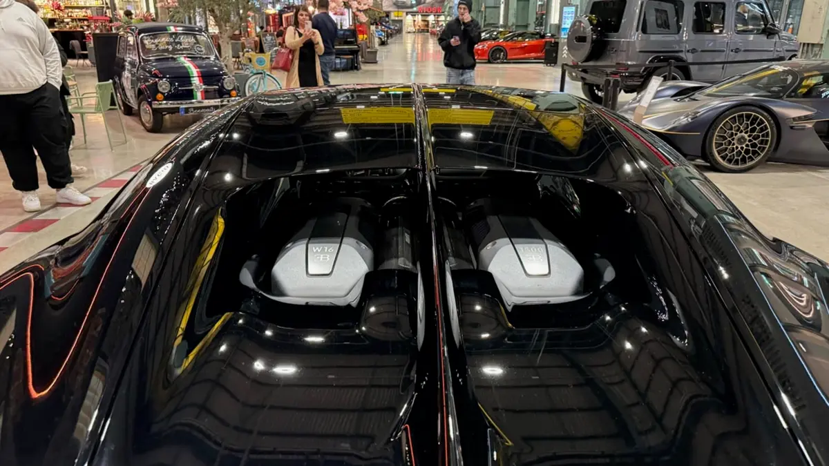Bugatti Chiron 110 Ani 2019, rear view — Florence Luxury Car Rental, Florence. Bugatti Chiron 110 Ani in Florence Renting the 2019 Bugatti Chiron 110 Ani in Florence…