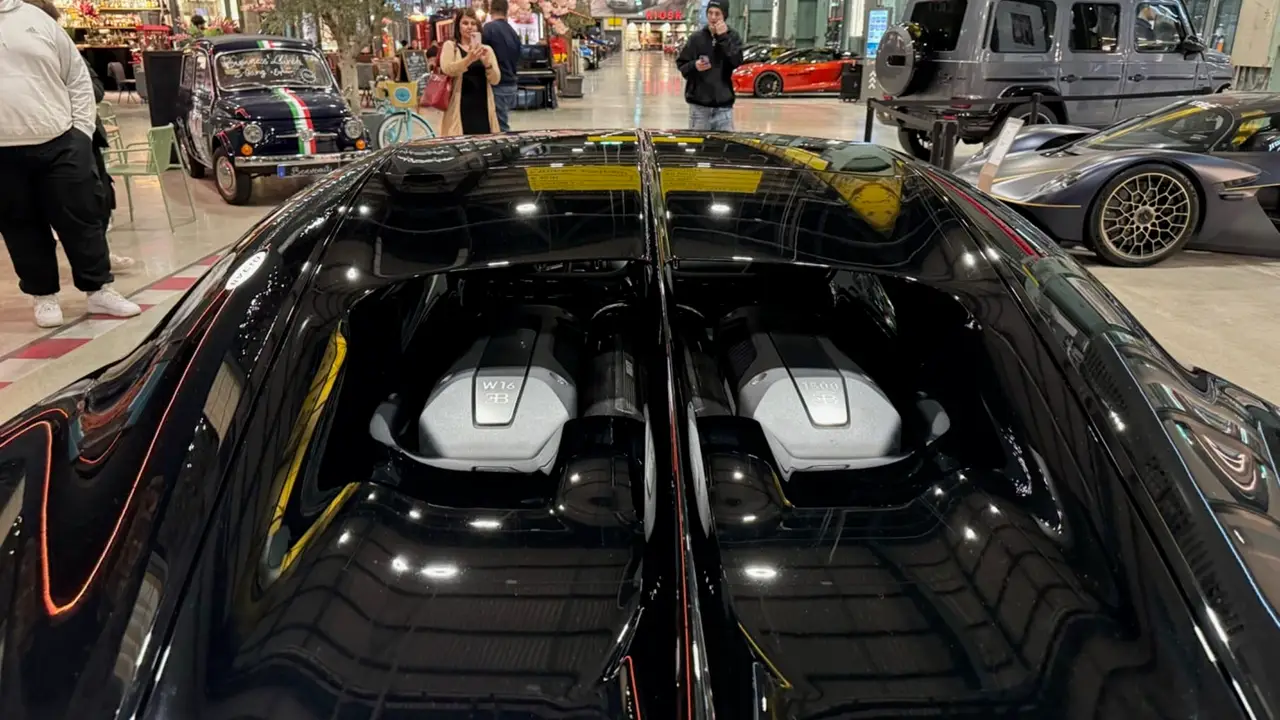 Bugatti Chiron 110 Ani 2019, rear view — Florence Luxury Car Rental, Florence. Bugatti Chiron 110 Ani in Florence Renting the 2019 Bugatti Chiron 110 Ani in Florence…