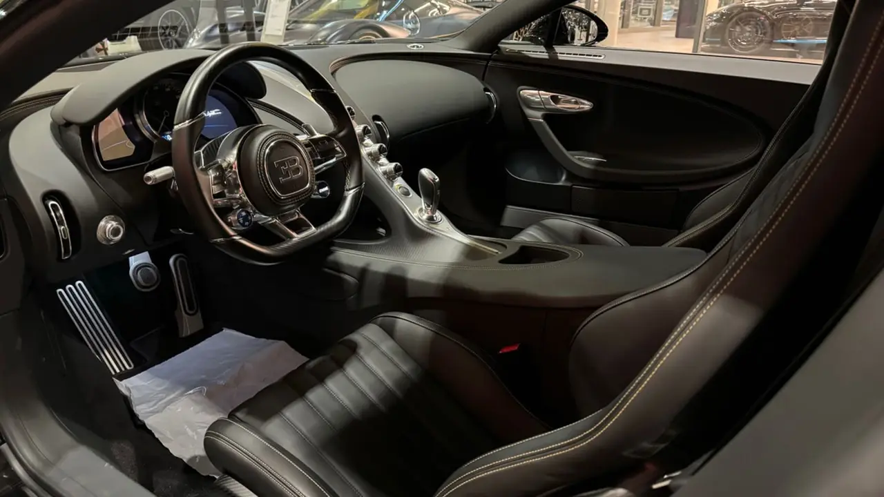 Bugatti Chiron 110 Ani 2019, interior — Florence Luxury Car Rental, Florence. Bugatti Chiron 110 Ani in Florence Renting the 2019 Bugatti Chiron 110 Ani in Florence…