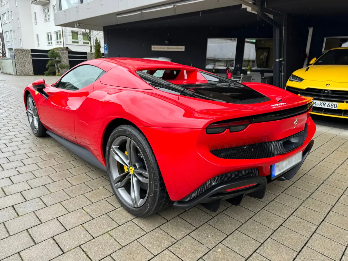 Ferrari 296 GTS Spider 2024, exterior — Florence Luxury Car Rental, Florence. Ferrari 296 GTS Spider in Florence Renting the 2024 Ferrari 296 GTS Spider in Florence…