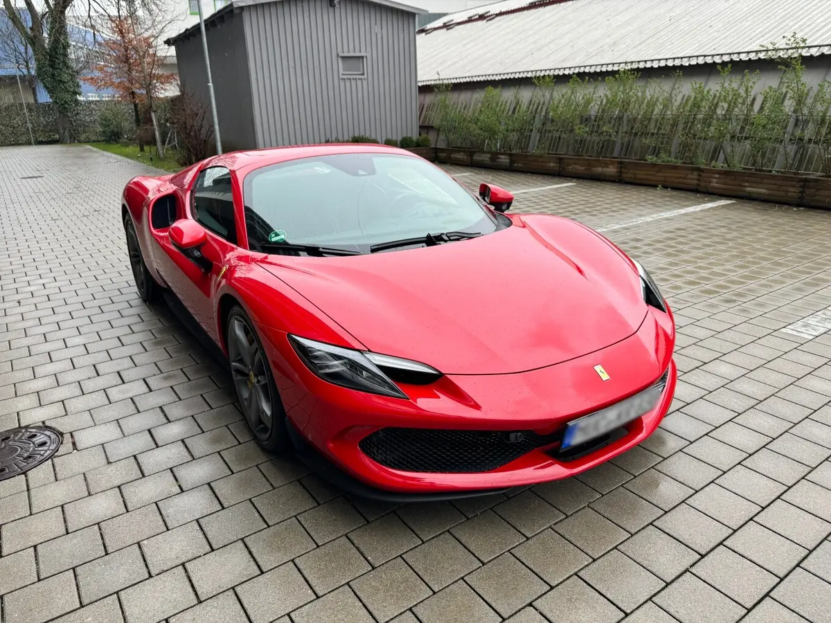 Ferrari 296 GTS Spider 2024, front view — Florence Luxury Car Rental, Florence. Ferrari 296 GTS Spider in Florence Renting the 2024 Ferrari 296 GTS Spider in Florence…