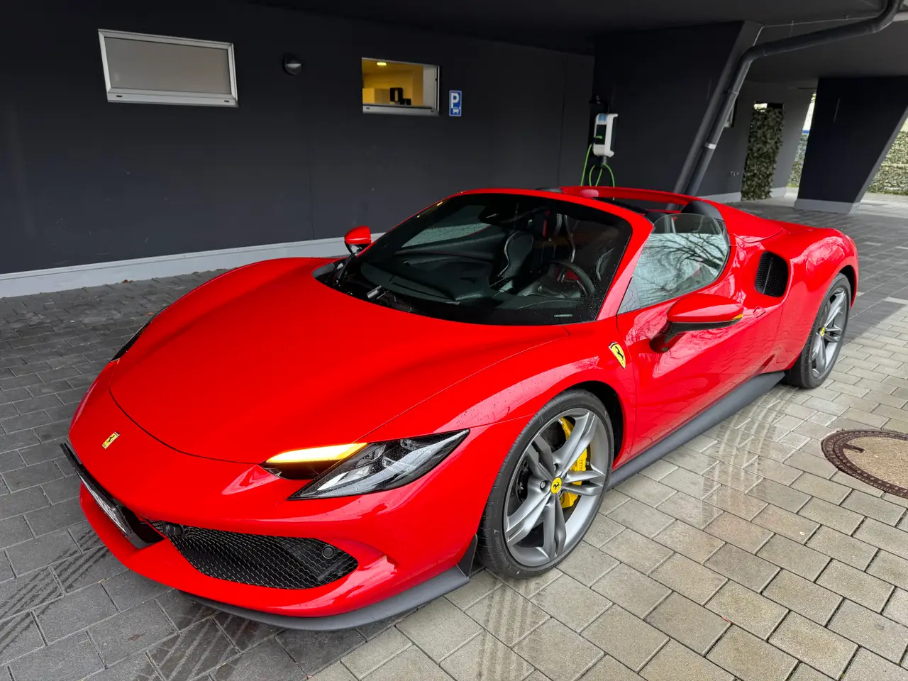 Ferrari 296 GTS Spider 2024, interior — Florence Luxury Car Rental, Florence. Ferrari 296 GTS Spider in Florence Renting the 2024 Ferrari 296 GTS Spider in Florence…
