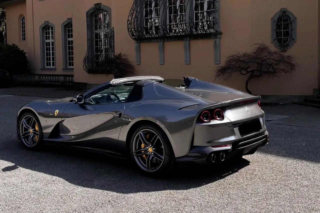 Ferrari 812 GTS 2024, front view — Florence Luxury Car Rental, Florence. Ferrari 812 GTS in Florence Renting the 2024 Ferrari 812 GTS in Florence provides a…