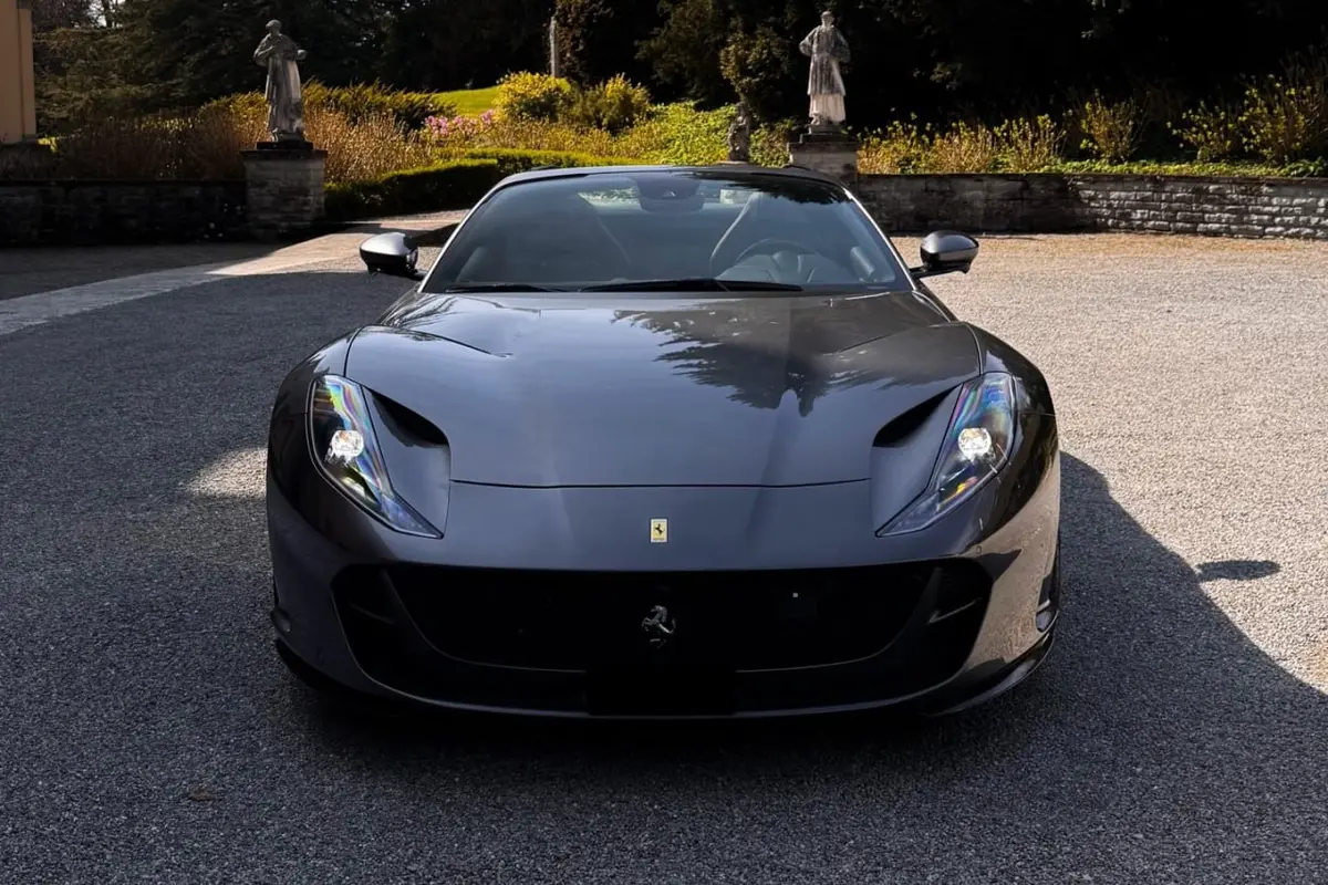 Ferrari 812 GTS 2024, interior — Florence Luxury Car Rental, Florence. Ferrari 812 GTS in Florence Renting the 2024 Ferrari 812 GTS in Florence provides a…