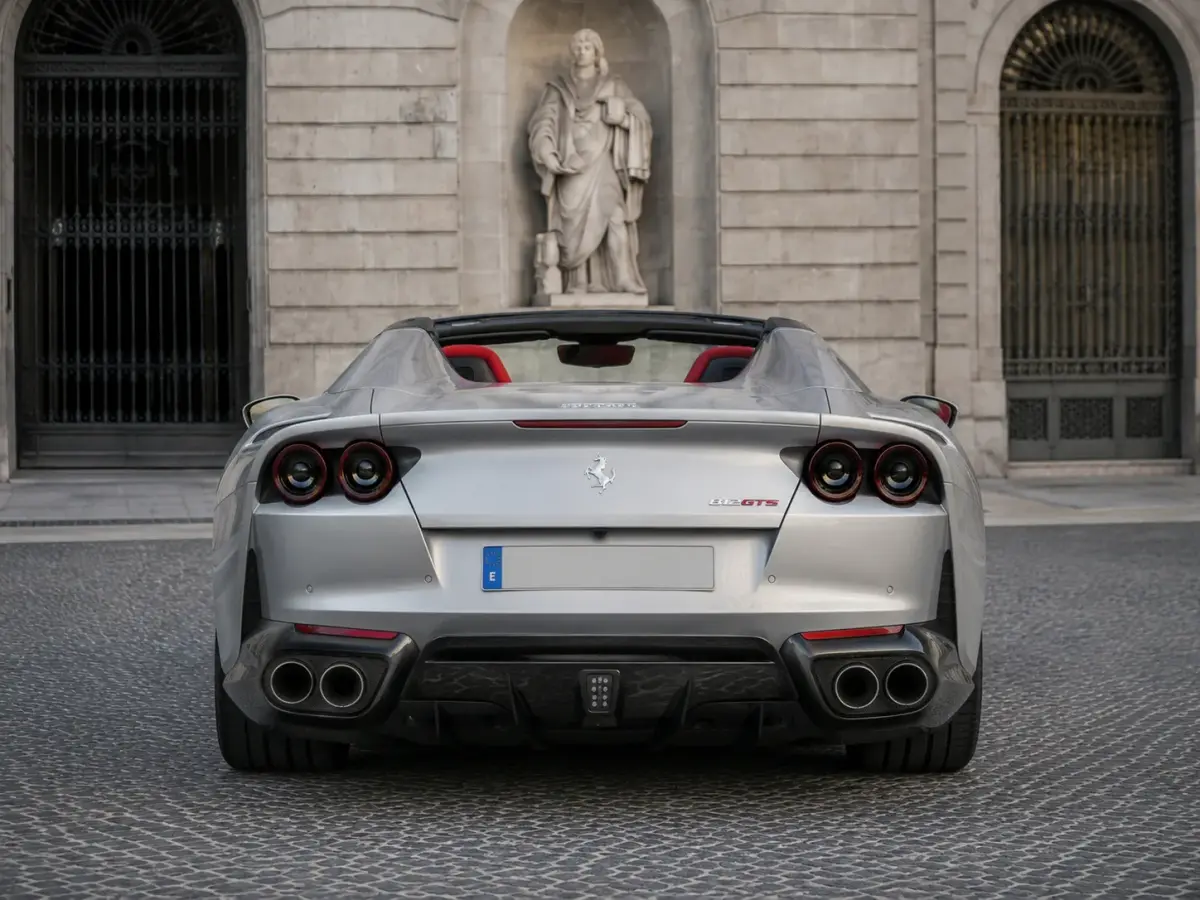 Ferrari 812 GTS 2024, exterior — Florence Luxury Car Rental, Florence. Ferrari 812 GTS in Florence Renting the 2024 Ferrari 812 GTS in Florence provides a…