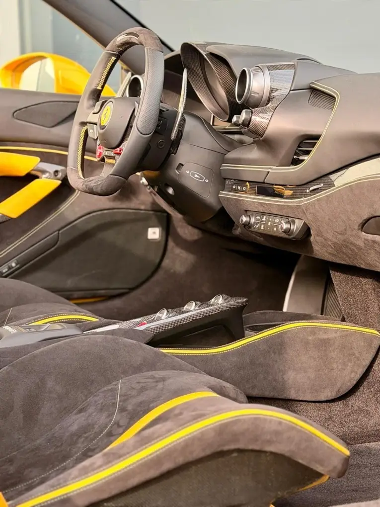 Ferrari F8 SPIDER 2023, dashboard — Florence Luxury Car Rental, Florence. Ferrari F8 SPIDER in Florence The 2023 Ferrari F8 SPIDER is available for rental in…