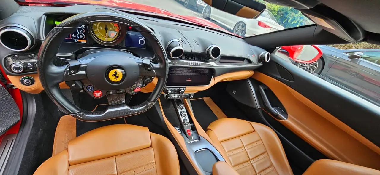 Ferrari Portofino M 2023, front view — Florence Luxury Car Rental, Florence. Ferrari Portofino M in Florence Renting the 2023 Ferrari Portofino M in Florence provides…