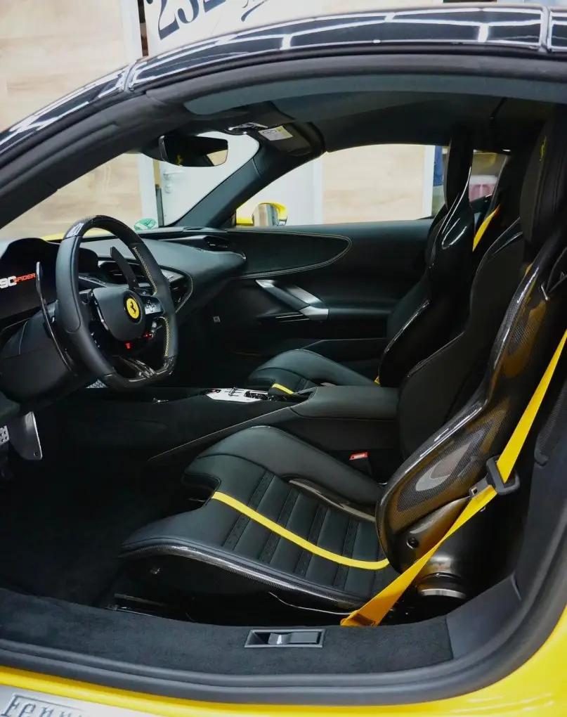 Ferrari SF90 Spider 2024, exterior — Florence Luxury Car Rental, Florence. Ferrari SF90 Spider in Florence Renting the 2024 Ferrari SF90 Spider in Florence provides…