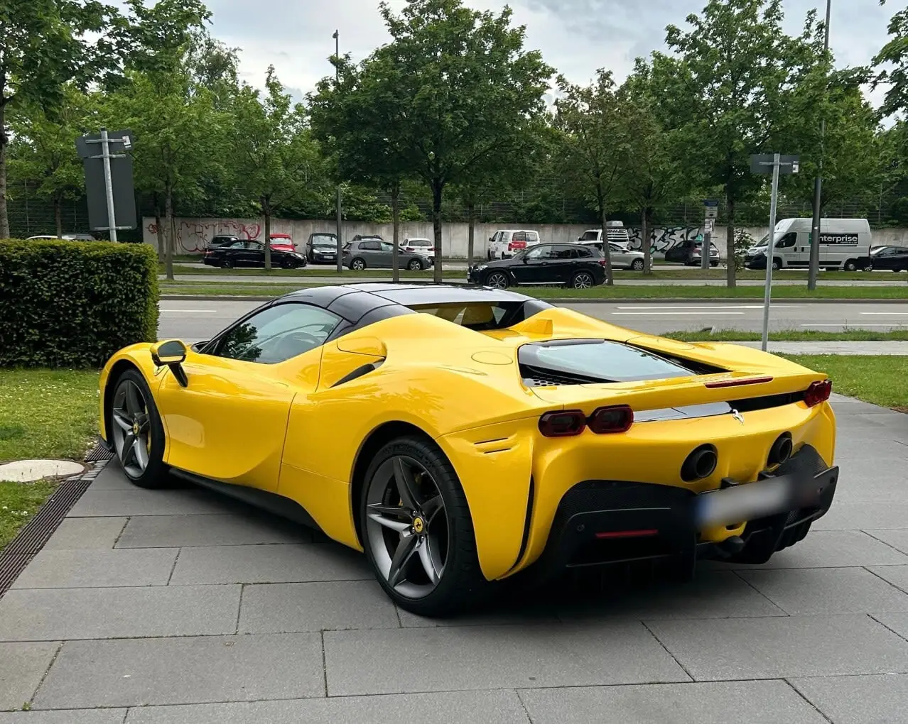 Ferrari SF90 Spider 2024, front view — Florence Luxury Car Rental, Florence. Ferrari SF90 Spider in Florence Renting the 2024 Ferrari SF90 Spider in Florence provides…