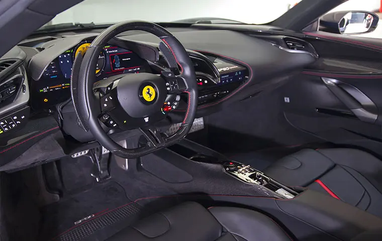 Ferrari SF90 Stradale 2025, exterior — Florence Luxury Car Rental, Florence. Ferrari SF90 Stradale in Florence Renting the 2025 Ferrari SF90 Stradale in Florence…