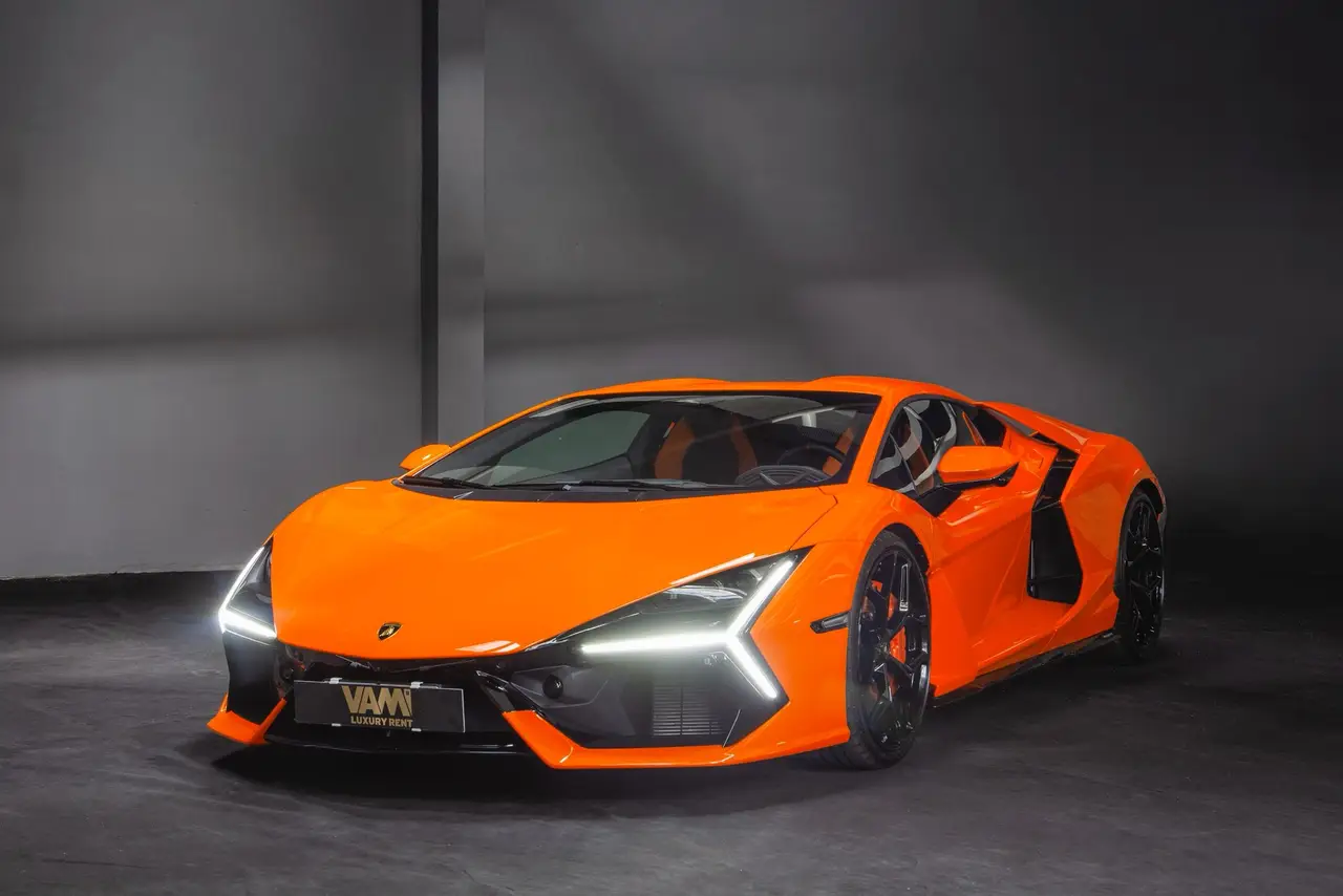 Lamborghini Revuelto 2026, front view — Florence Luxury Car Rental, Florence. Lamborghini Revuelto in Florence Renting the 2026 Lamborghini Revuelto in Florence…
