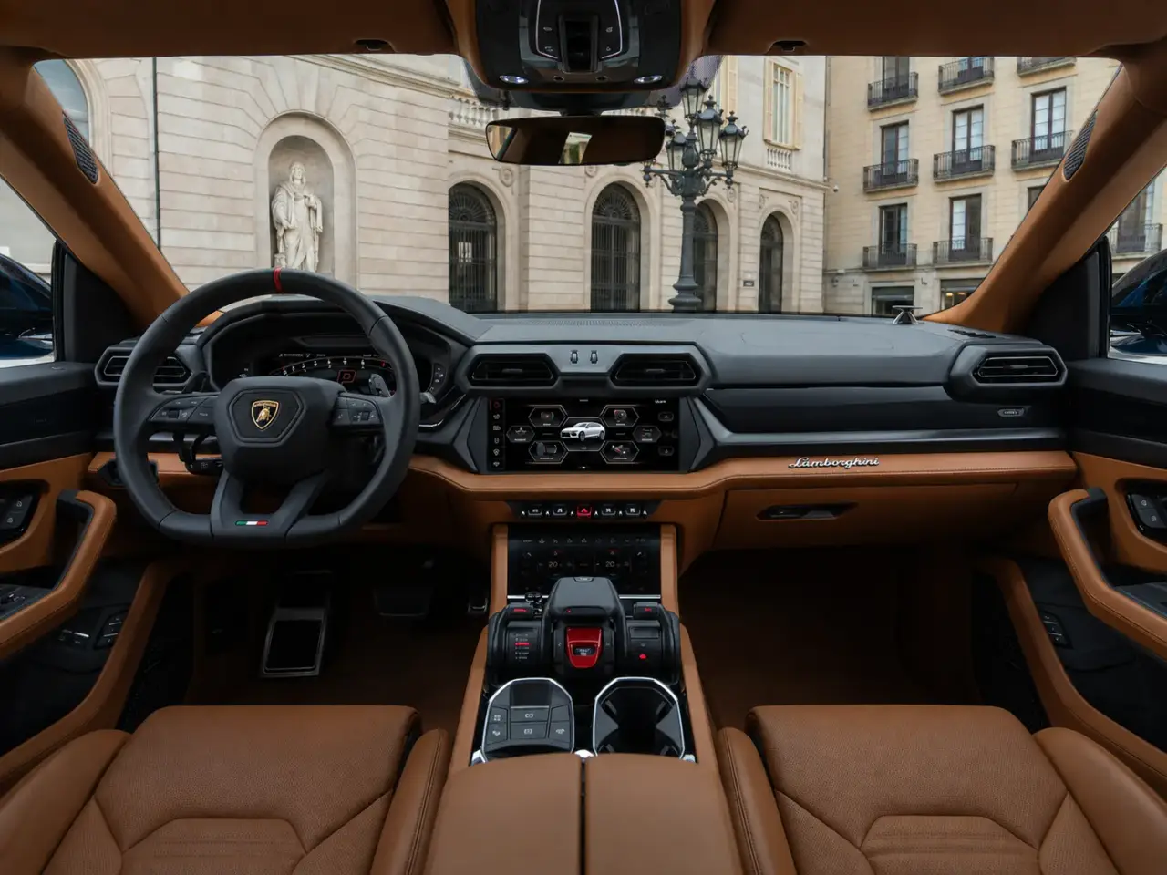 Lamborghini Urus SE 2025, dashboard — Florence Luxury Car Rental, Florence. Lamborghini Urus SE in Florence Renting the 2025 Lamborghini Urus SE in Florence provides…