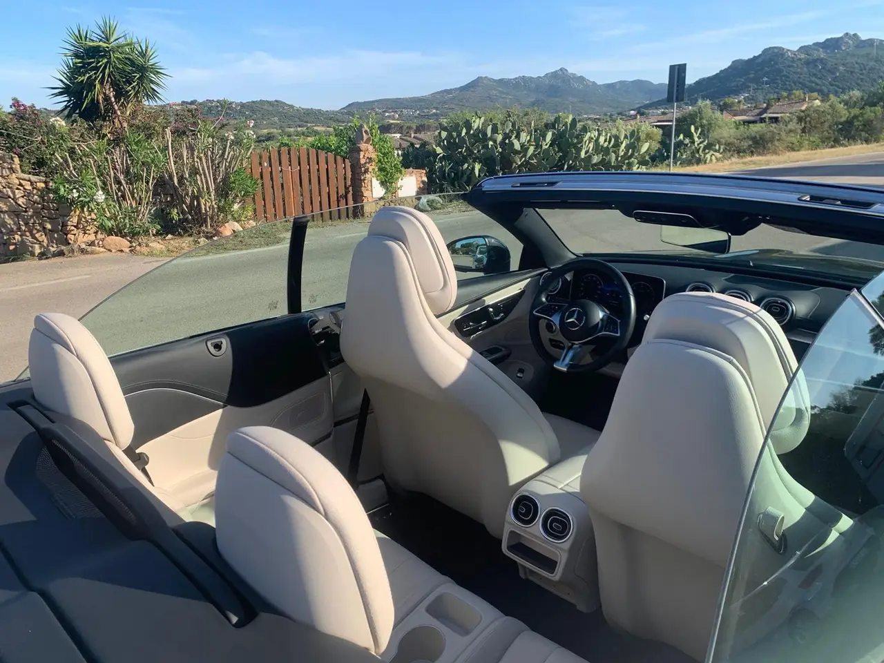 Mercedes Benz CLE Cabrio 2025, interior — Florence Luxury Car Rental, Florence. Mercedes Benz CLE Cabrio in Florence The 2025 Mercedes Benz CLE Cabrio is available for…