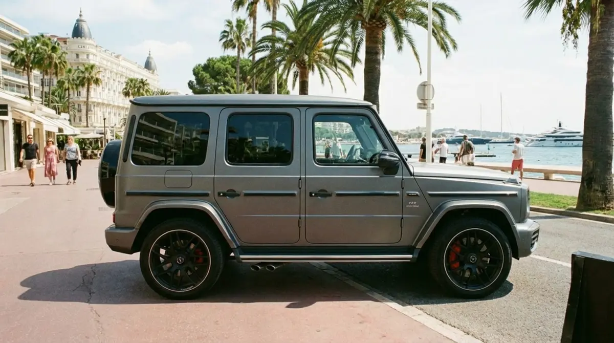 Mercedes Benz G63 2023, exterior — Florence Luxury Car Rental, Florence. Mercedes Benz G63 in Florence Renting the 2023 Mercedes Benz G63 in Florence provides a…