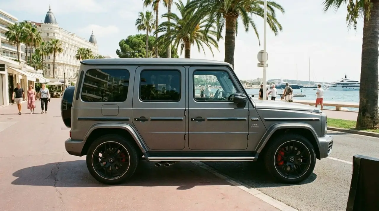 Mercedes Benz G63 2023, exterior — Florence Luxury Car Rental, Florence. Mercedes Benz G63 in Florence Renting the 2023 Mercedes Benz G63 in Florence provides a…