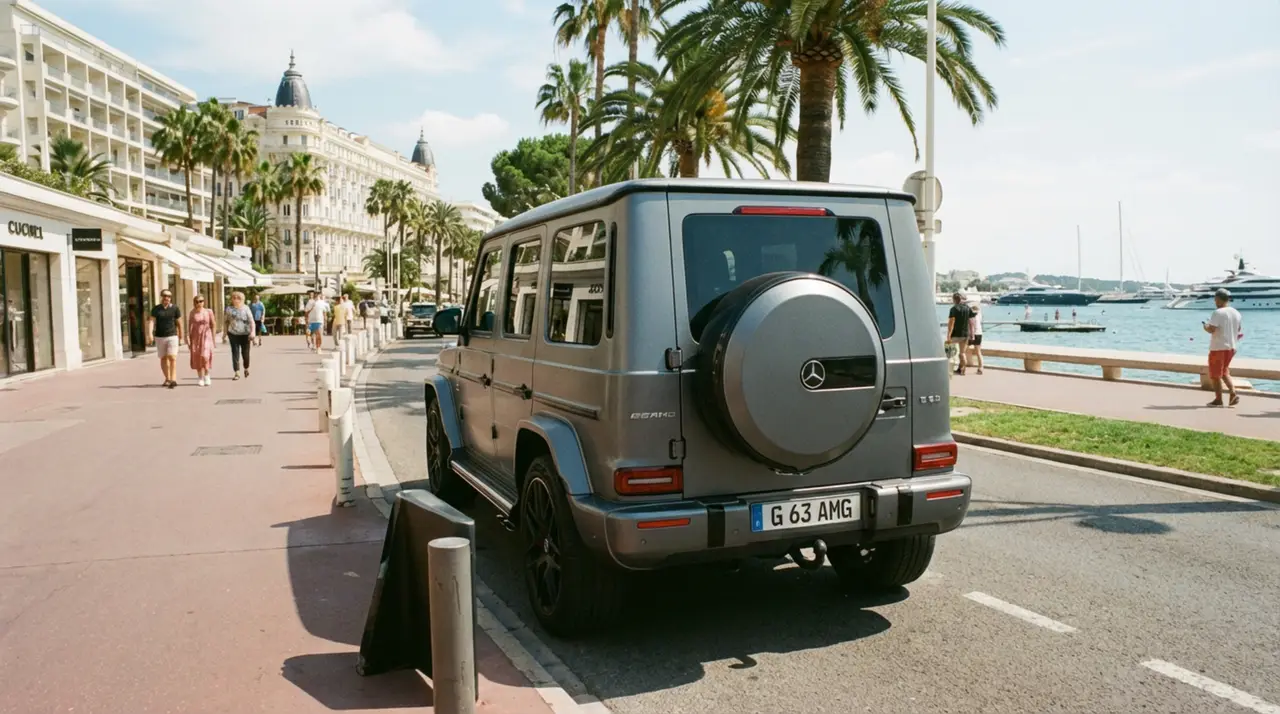 Mercedes Benz G63 2023, front view — Florence Luxury Car Rental, Florence. Mercedes Benz G63 in Florence Renting the 2023 Mercedes Benz G63 in Florence provides a…