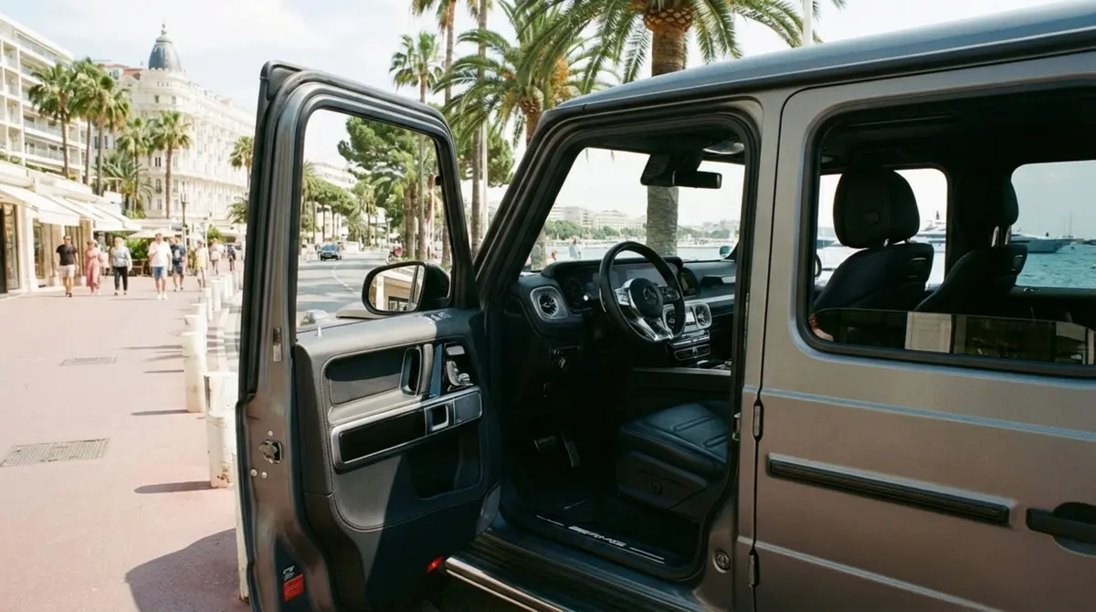 Mercedes Benz G63 2023, dashboard — Florence Luxury Car Rental, Florence. Mercedes Benz G63 in Florence Renting the 2023 Mercedes Benz G63 in Florence provides a…
