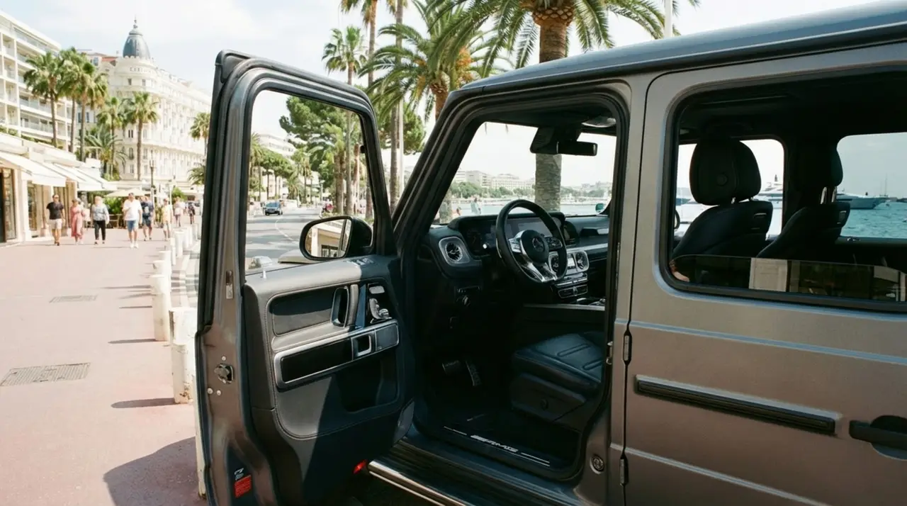 Mercedes Benz G63 2023, dashboard — Florence Luxury Car Rental, Florence. Mercedes Benz G63 in Florence Renting the 2023 Mercedes Benz G63 in Florence provides a…