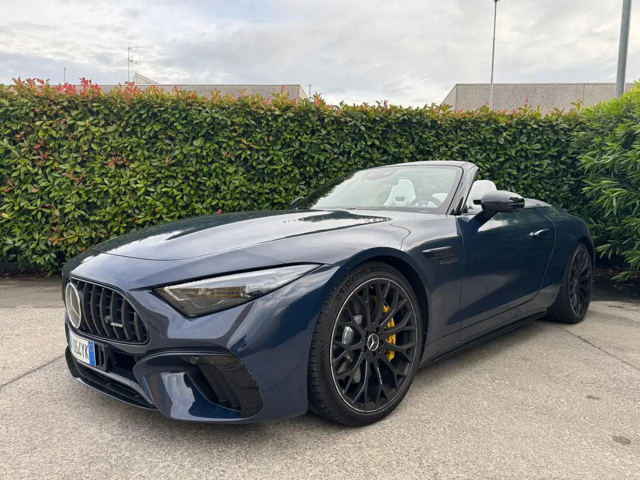 Mercedes Benz SL 63 AMG 2025, rear view — Florence Luxury Car Rental, Florence. Mercedes Benz SL 63 AMG in Florence Renting the 2025 Mercedes Benz SL 63 AMG in Florence…