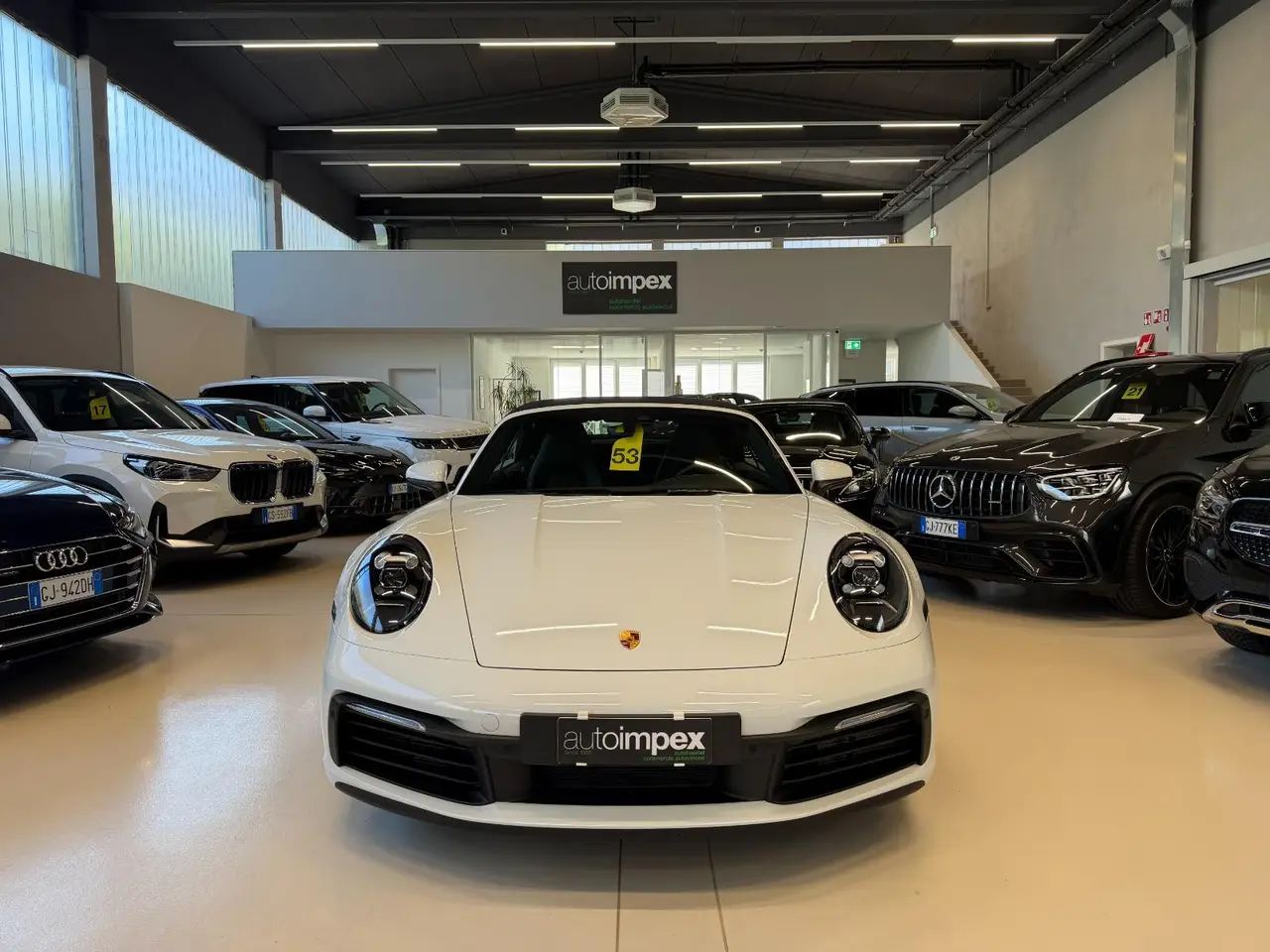 Porsche 911 Carrera S Cabrio (992) 2025, dashboard — Florence Luxury Car Rental, Florence. Porsche 911 Carrera S Cabrio (992) in Florence Renting the 2025 Porsche 911 Carrera S…