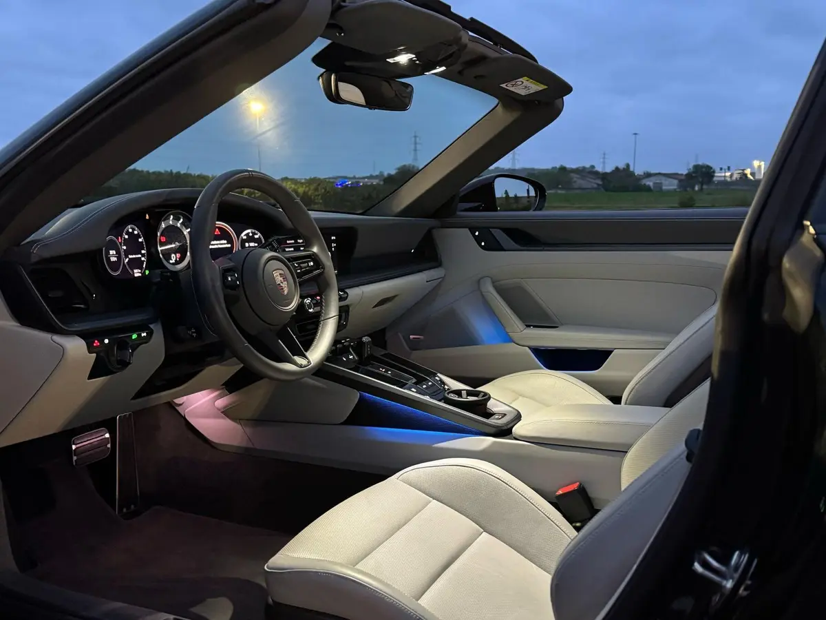 Porsche 911 Targa 2025, rear view — Florence Luxury Car Rental, Florence. Porsche 911 Targa in Florence The 2025 Porsche 911 Targa is available for rental in…