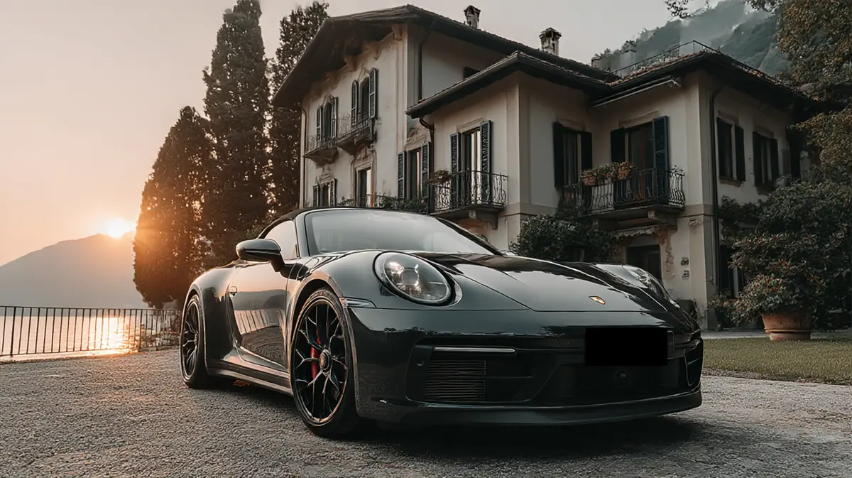 Porsche 992 Carrera 4 GTS Cabrio 2024, rear view — Florence Luxury Car Rental, Florence. Porsche 992 Carrera 4 GTS Cabrio in Florence Renting the 2024 Porsche 992 Carrera 4 GTS…