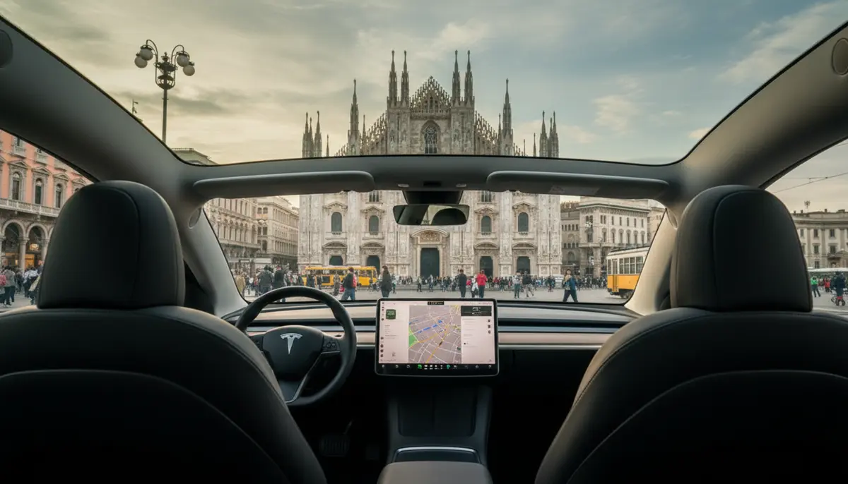 Tesla Model Y Long Range 2023, dashboard — Florence Luxury Car Rental, Florence. Tesla Model Y Long Range in Florence Hiring the 2023 Tesla Model Y Long Range in Florence…